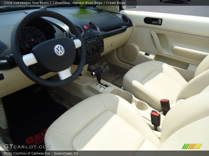 Harvest Moon Beige / Cream Beige 2008 Volkswagen New Beetle S Convertible