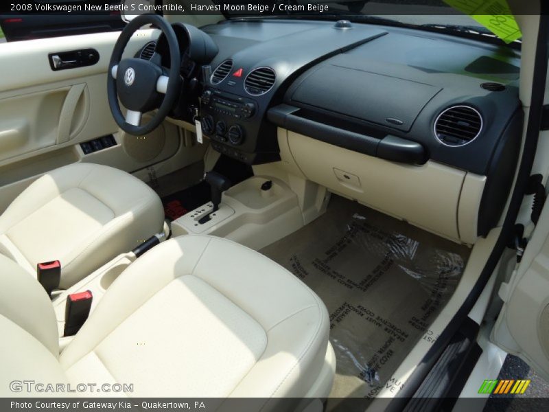 Harvest Moon Beige / Cream Beige 2008 Volkswagen New Beetle S Convertible
