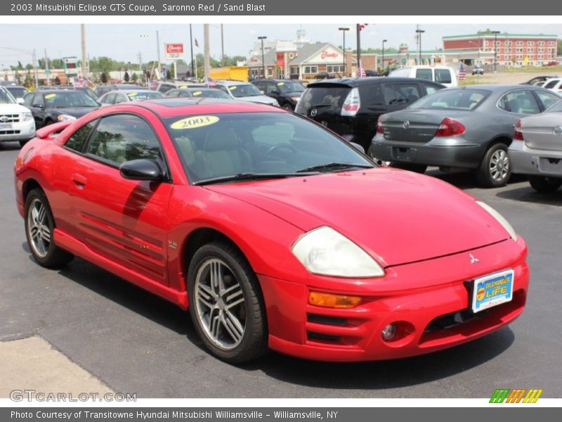Saronno Red / Sand Blast 2003 Mitsubishi Eclipse GTS Coupe