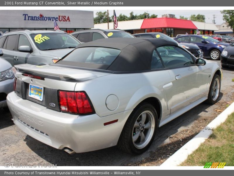 Silver Metallic / Medium Graphite 2001 Ford Mustang GT Convertible