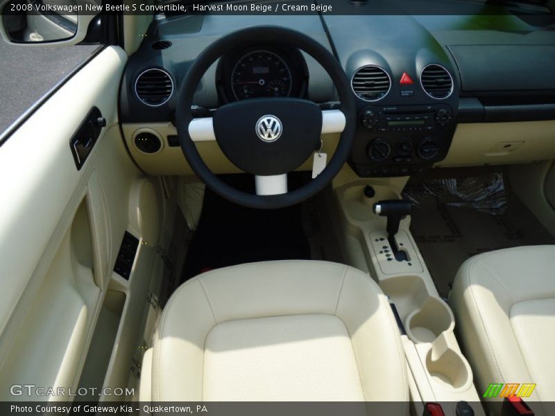 Harvest Moon Beige / Cream Beige 2008 Volkswagen New Beetle S Convertible
