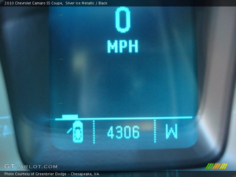 Silver Ice Metallic / Black 2010 Chevrolet Camaro SS Coupe