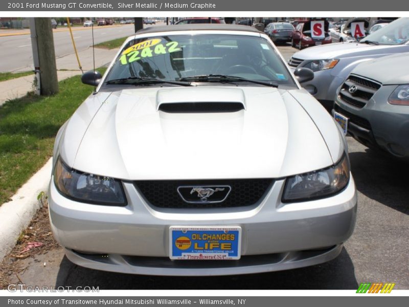 Silver Metallic / Medium Graphite 2001 Ford Mustang GT Convertible