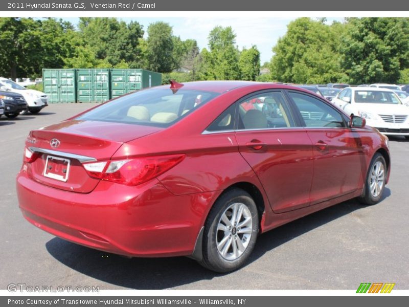 Venetian Red / Camel 2011 Hyundai Sonata GLS