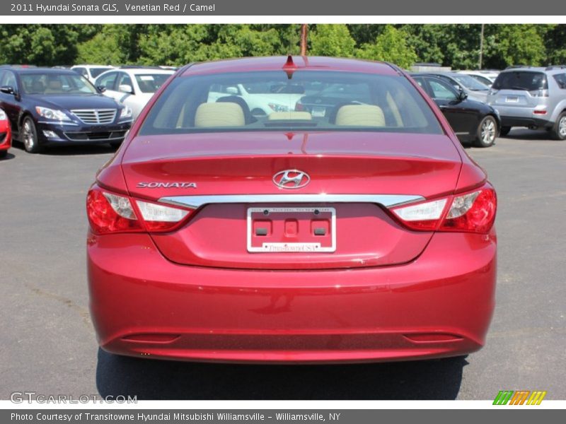 Venetian Red / Camel 2011 Hyundai Sonata GLS