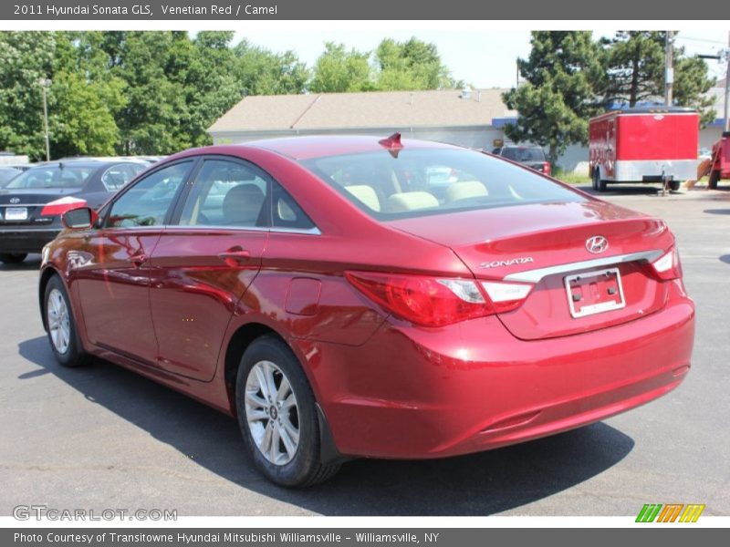 Venetian Red / Camel 2011 Hyundai Sonata GLS