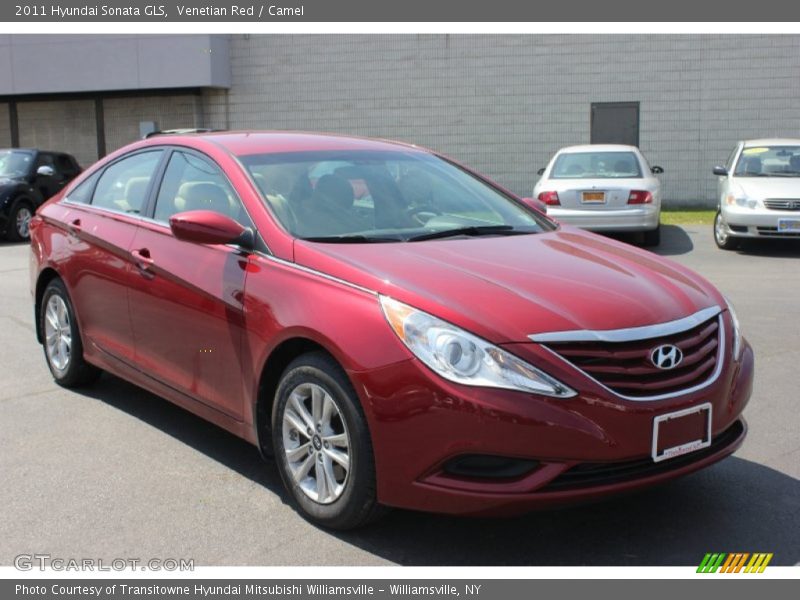 Venetian Red / Camel 2011 Hyundai Sonata GLS