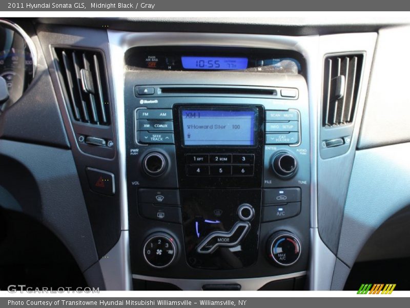 Midnight Black / Gray 2011 Hyundai Sonata GLS