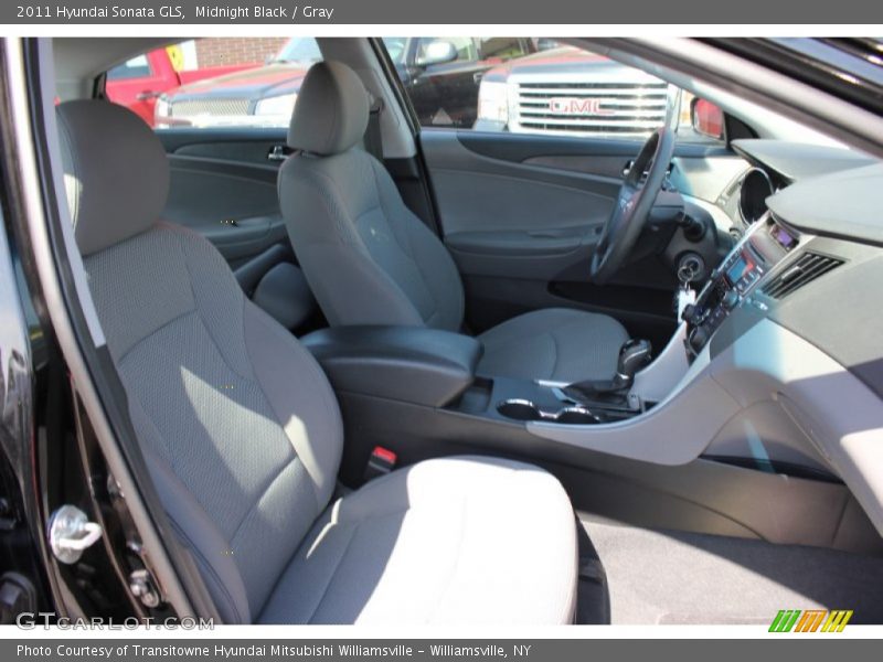 Midnight Black / Gray 2011 Hyundai Sonata GLS