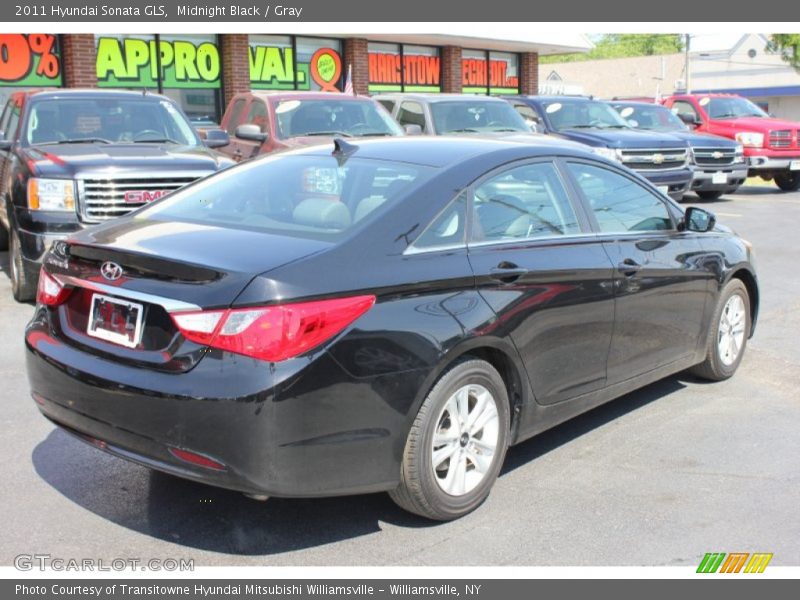 Midnight Black / Gray 2011 Hyundai Sonata GLS