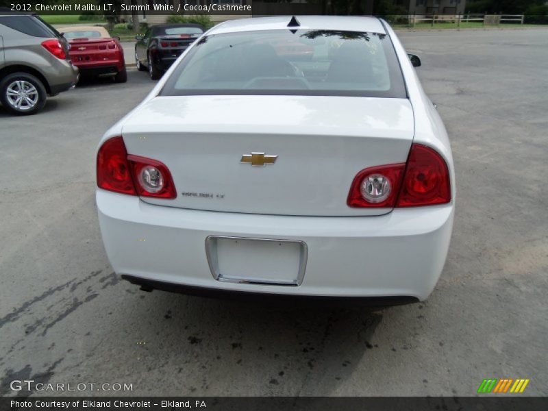 Summit White / Cocoa/Cashmere 2012 Chevrolet Malibu LT