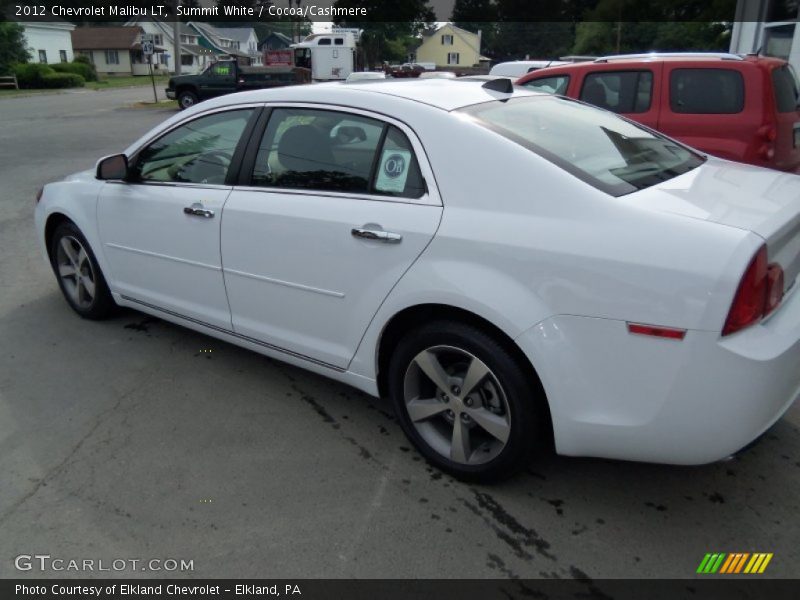 Summit White / Cocoa/Cashmere 2012 Chevrolet Malibu LT