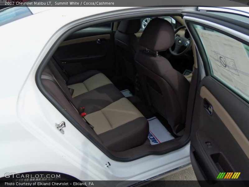 Summit White / Cocoa/Cashmere 2012 Chevrolet Malibu LT