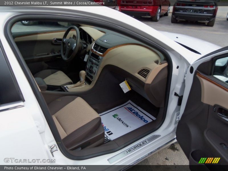 Summit White / Cocoa/Cashmere 2012 Chevrolet Malibu LT