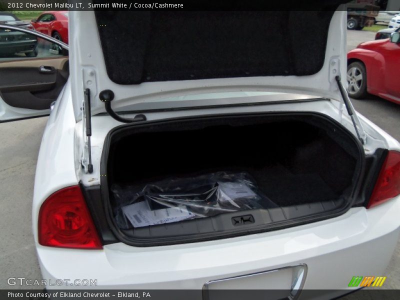 Summit White / Cocoa/Cashmere 2012 Chevrolet Malibu LT
