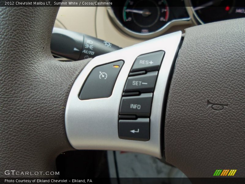 Summit White / Cocoa/Cashmere 2012 Chevrolet Malibu LT
