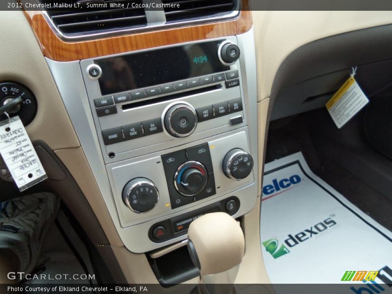 Summit White / Cocoa/Cashmere 2012 Chevrolet Malibu LT