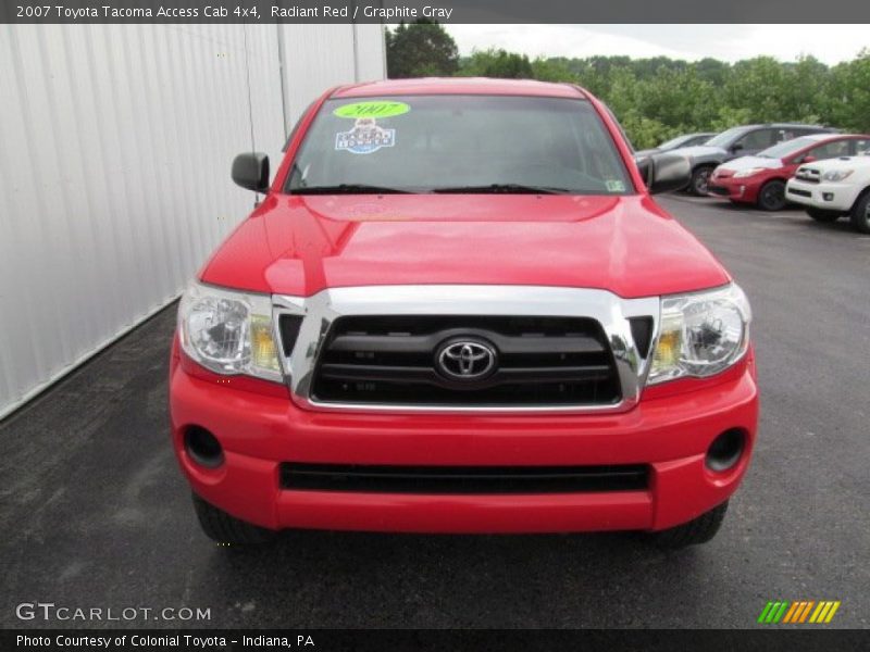 Radiant Red / Graphite Gray 2007 Toyota Tacoma Access Cab 4x4