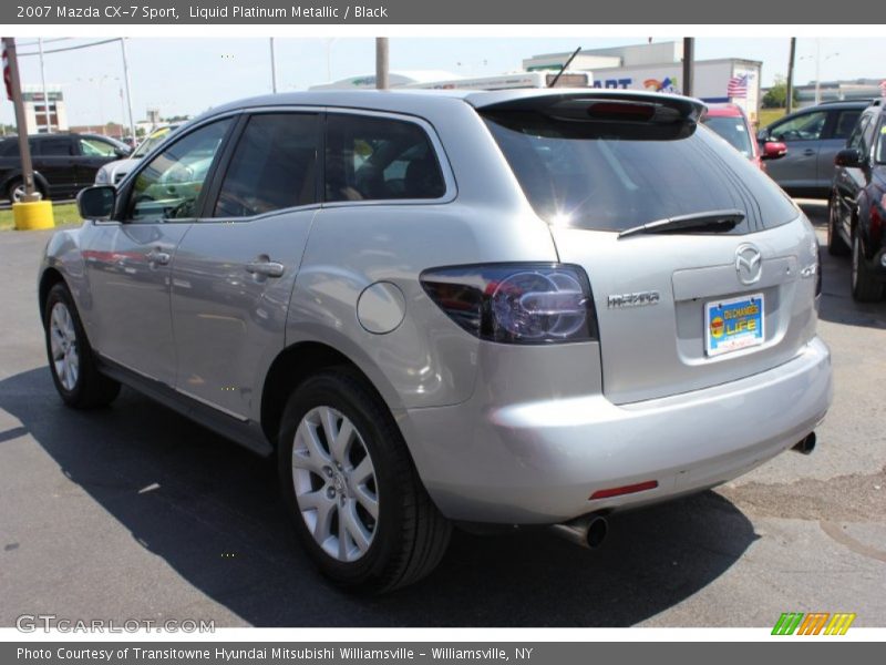 Liquid Platinum Metallic / Black 2007 Mazda CX-7 Sport