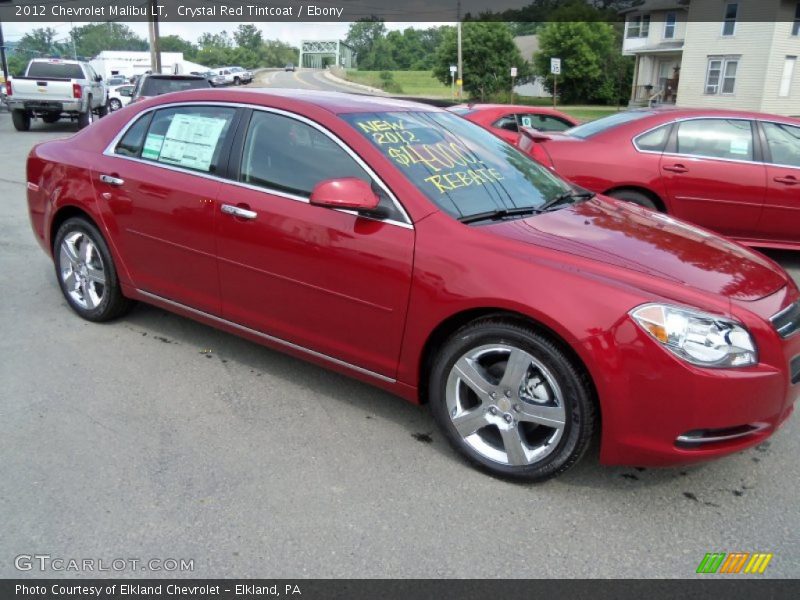 Crystal Red Tintcoat / Ebony 2012 Chevrolet Malibu LT