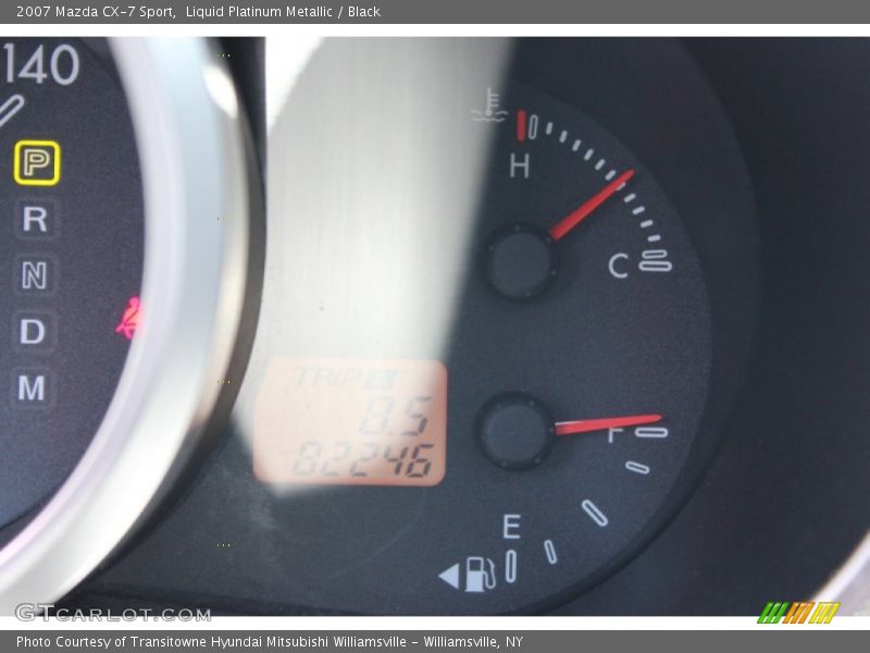 Liquid Platinum Metallic / Black 2007 Mazda CX-7 Sport