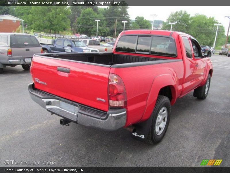 Radiant Red / Graphite Gray 2007 Toyota Tacoma Access Cab 4x4
