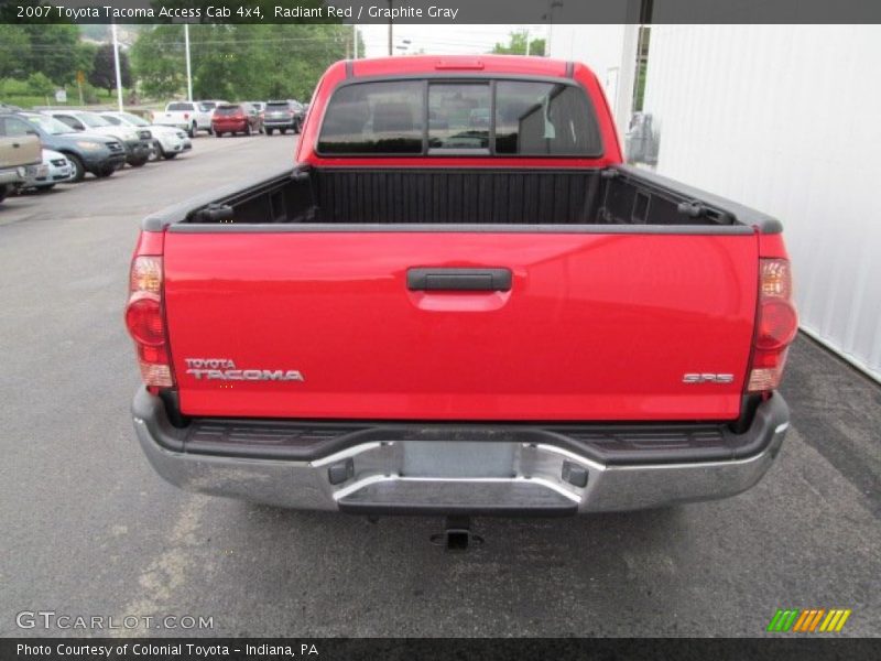 Radiant Red / Graphite Gray 2007 Toyota Tacoma Access Cab 4x4