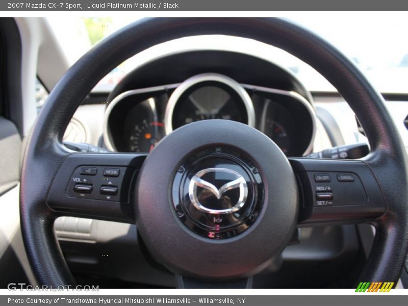Liquid Platinum Metallic / Black 2007 Mazda CX-7 Sport