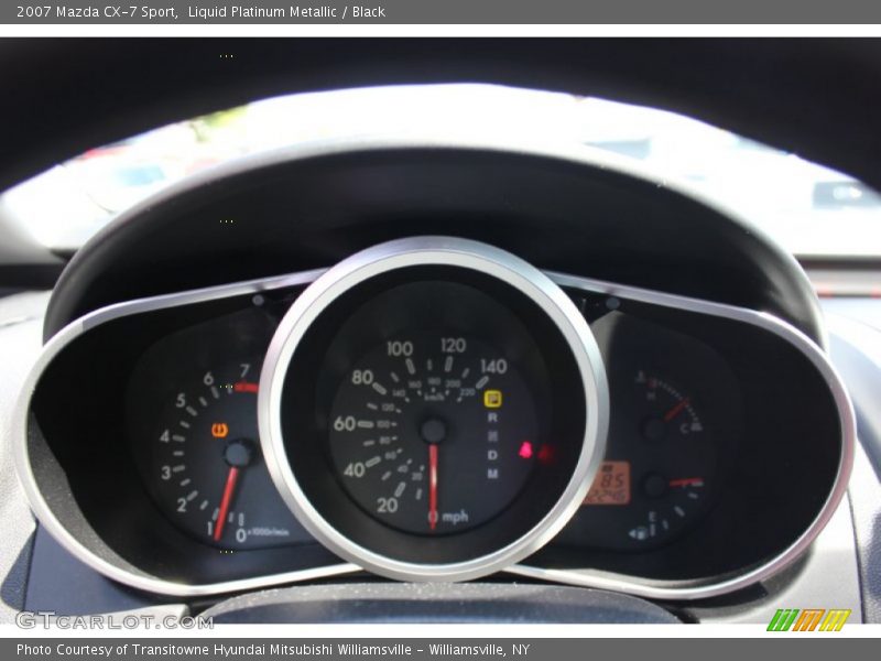 Liquid Platinum Metallic / Black 2007 Mazda CX-7 Sport