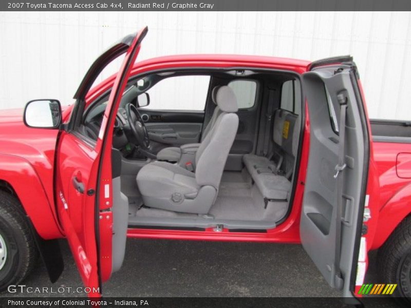 Radiant Red / Graphite Gray 2007 Toyota Tacoma Access Cab 4x4