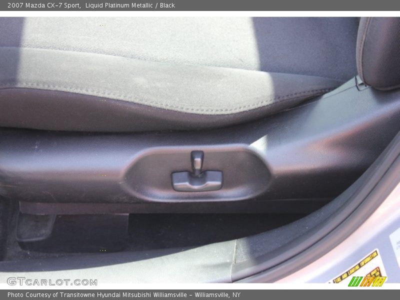 Liquid Platinum Metallic / Black 2007 Mazda CX-7 Sport