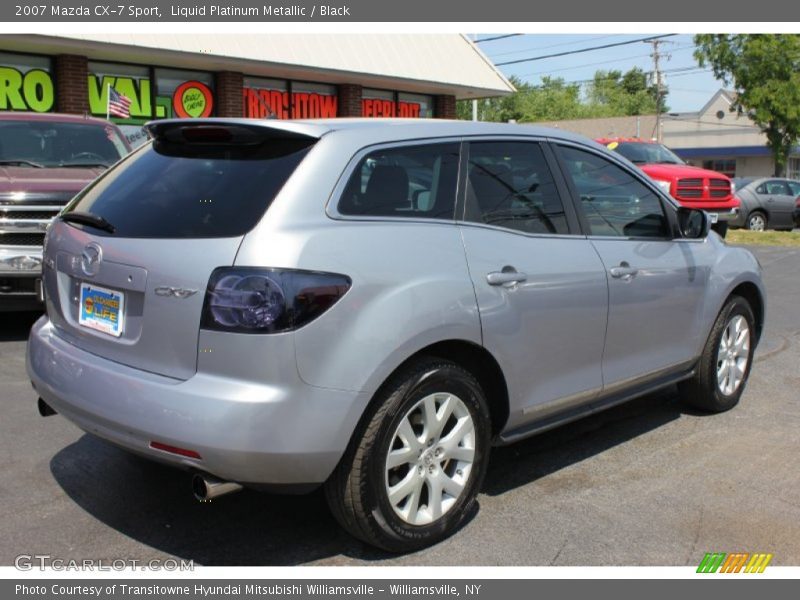 Liquid Platinum Metallic / Black 2007 Mazda CX-7 Sport