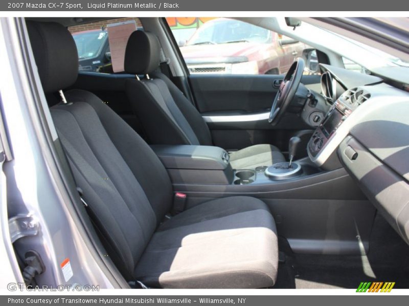 Liquid Platinum Metallic / Black 2007 Mazda CX-7 Sport