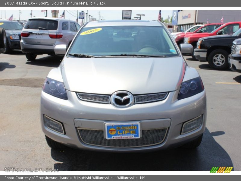 Liquid Platinum Metallic / Black 2007 Mazda CX-7 Sport
