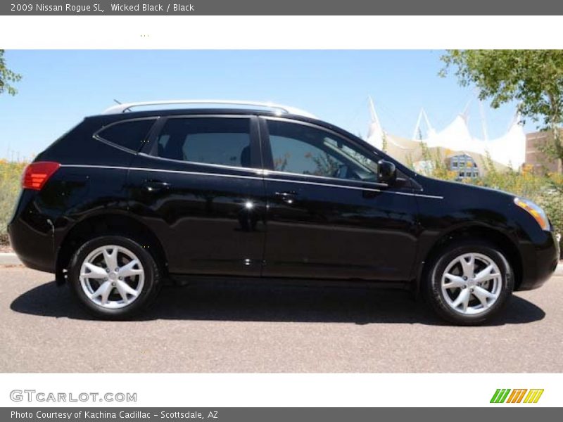 Wicked Black / Black 2009 Nissan Rogue SL
