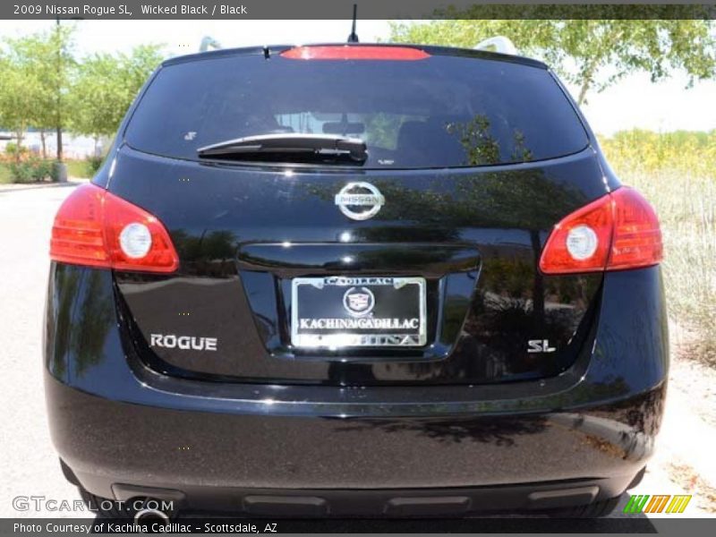 Wicked Black / Black 2009 Nissan Rogue SL
