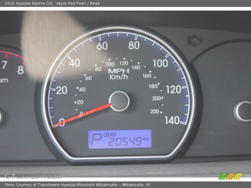 Apple Red Pearl / Beige 2010 Hyundai Elantra GLS