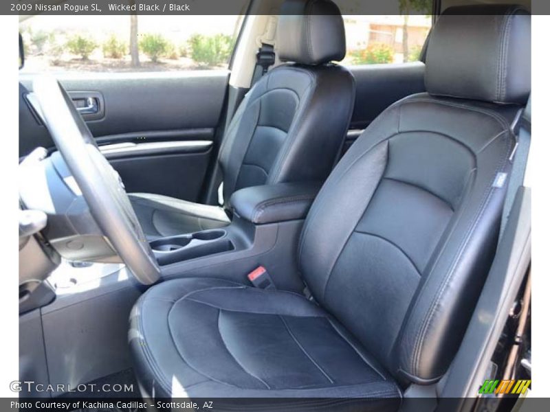 Wicked Black / Black 2009 Nissan Rogue SL