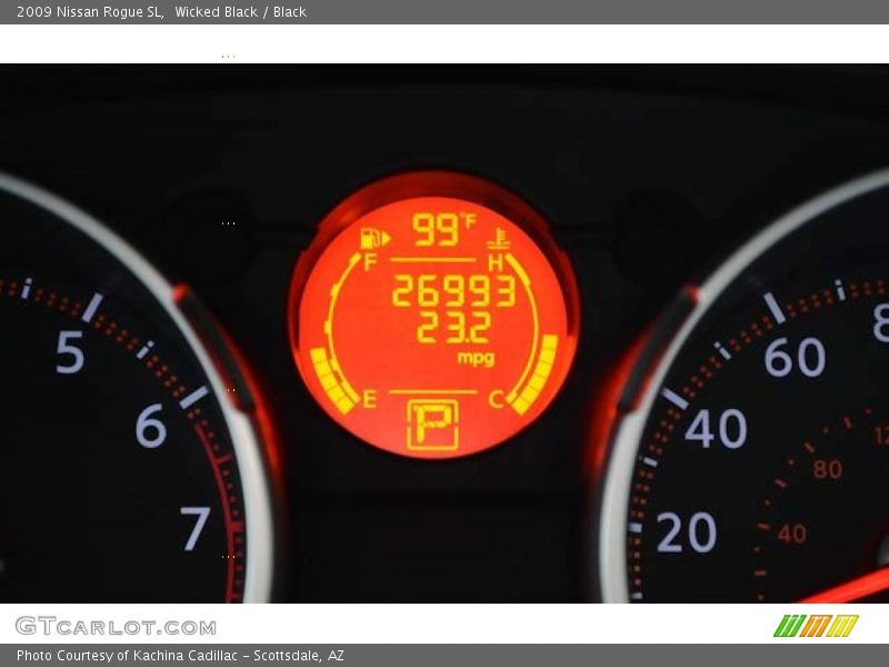 Wicked Black / Black 2009 Nissan Rogue SL