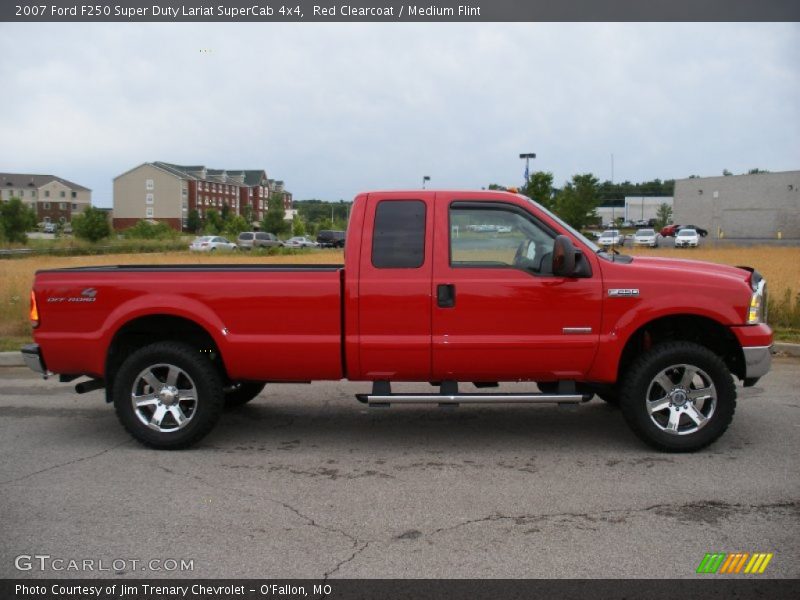 Red Clearcoat / Medium Flint 2007 Ford F250 Super Duty Lariat SuperCab 4x4