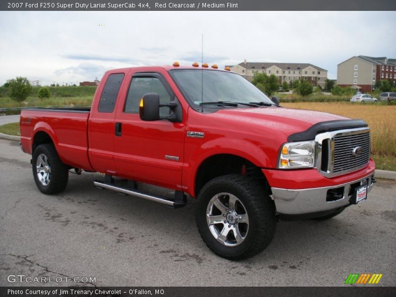 Red Clearcoat / Medium Flint 2007 Ford F250 Super Duty Lariat SuperCab 4x4