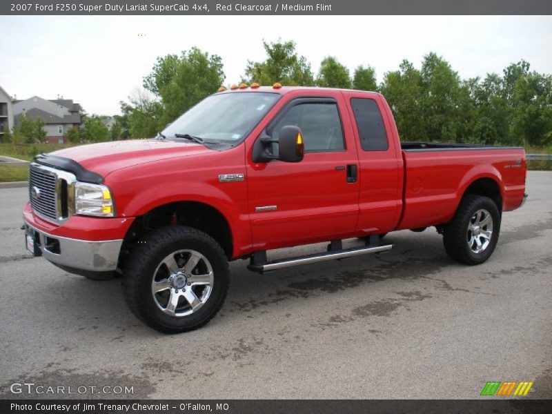Red Clearcoat / Medium Flint 2007 Ford F250 Super Duty Lariat SuperCab 4x4