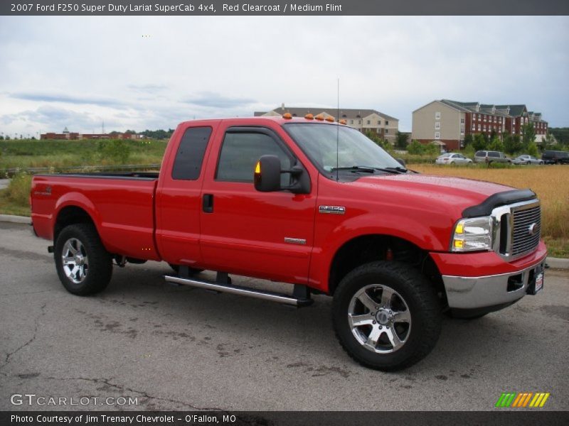 Red Clearcoat / Medium Flint 2007 Ford F250 Super Duty Lariat SuperCab 4x4