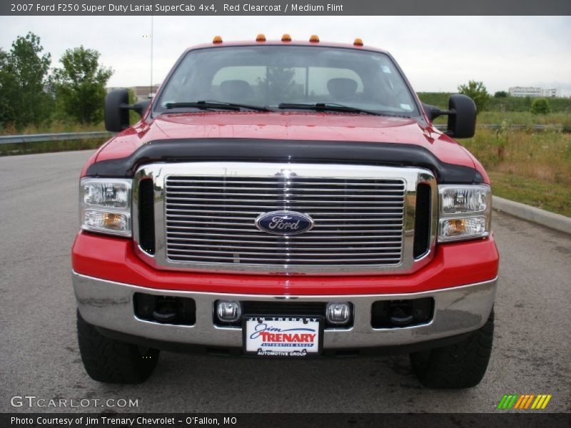 Red Clearcoat / Medium Flint 2007 Ford F250 Super Duty Lariat SuperCab 4x4