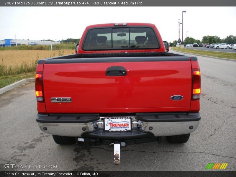 Red Clearcoat / Medium Flint 2007 Ford F250 Super Duty Lariat SuperCab 4x4