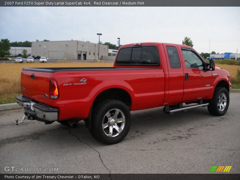 Red Clearcoat / Medium Flint 2007 Ford F250 Super Duty Lariat SuperCab 4x4