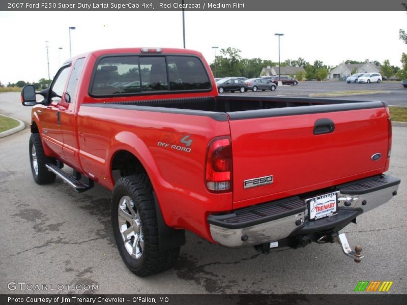 Red Clearcoat / Medium Flint 2007 Ford F250 Super Duty Lariat SuperCab 4x4