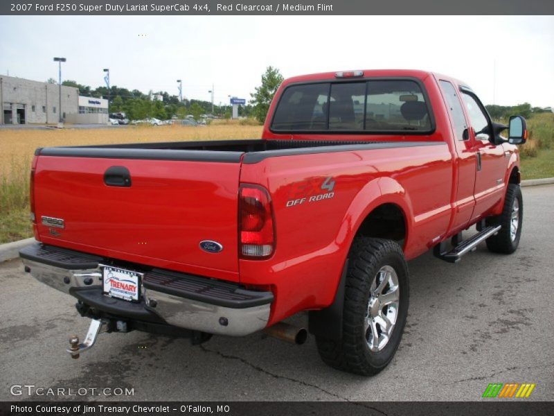 Red Clearcoat / Medium Flint 2007 Ford F250 Super Duty Lariat SuperCab 4x4