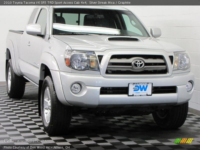 Silver Streak Mica / Graphite 2010 Toyota Tacoma V6 SR5 TRD Sport Access Cab 4x4