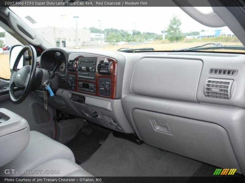 Red Clearcoat / Medium Flint 2007 Ford F250 Super Duty Lariat SuperCab 4x4